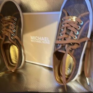 Michael Kors (Slightly Worn) Brown Sneakers